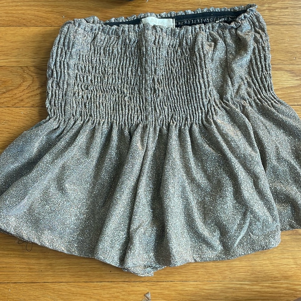 champagne glitter shorts